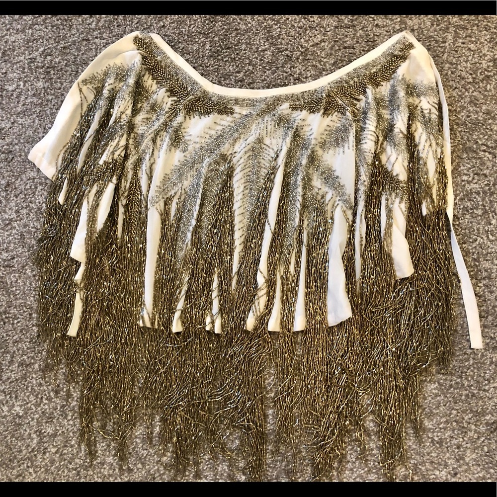 Free People Beaded Cape